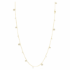 Una Angelic Strandage Crystal Pearl, corte redondo, blanco, chapado en tono dorado Una Angelic Strandage Crystal Pearl, corte redondo, blanco, chapado en tono dorado