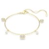 Una Angelic Strandage Crystal Pearl, corte redondo, blanco, chapado en tono dorado Una Angelic Strandage Crystal Pearl, corte redondo, blanco, chapado en tono dorado