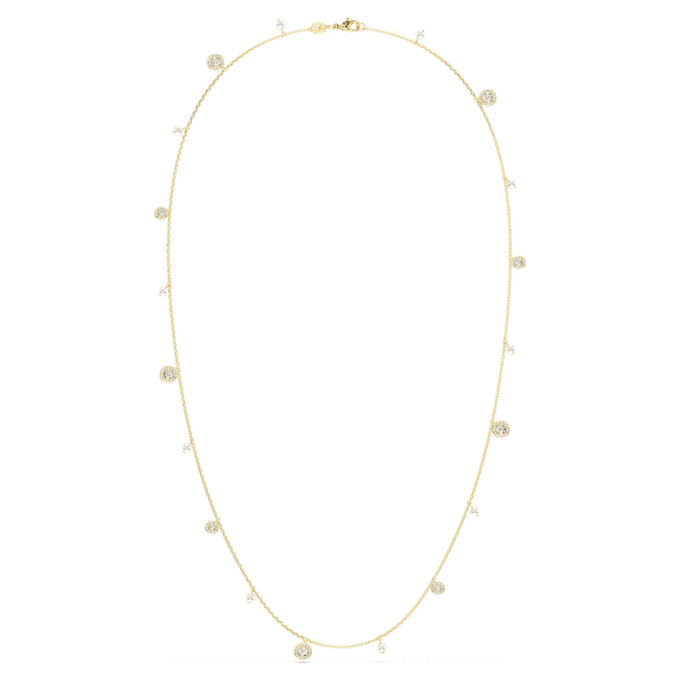 Una Angelic Strandage Crystal Pearl, corte redondo, blanco, chapado en tono dorado Una Angelic Strandage Crystal Pearl, corte redondo, blanco, chapado en tono dorado