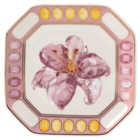 Vide Poche de porcelana Idyllia, motivo de cristal, lirio, multicolor
